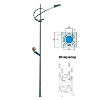 TRỤ ĐÈN CAO ÁP 10M TRỤ ĐÈN CAO ÁP 10M