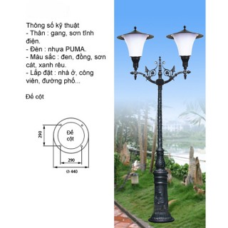 Trụ đèn HD 2.008 Trụ đèn HD 2.008