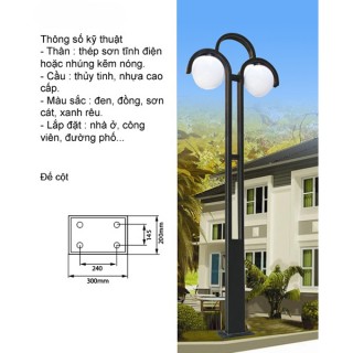 Trụ đèn HD 2.015 Trụ đèn HD 2.015